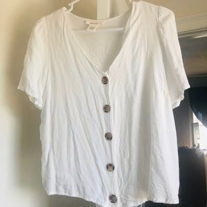 Shirt/crop top- junior section large